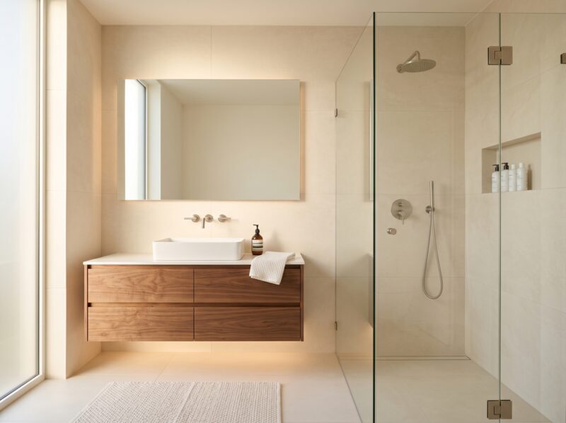 Bathroom and Washroom Work designed and built by ARK Civil and Interiors