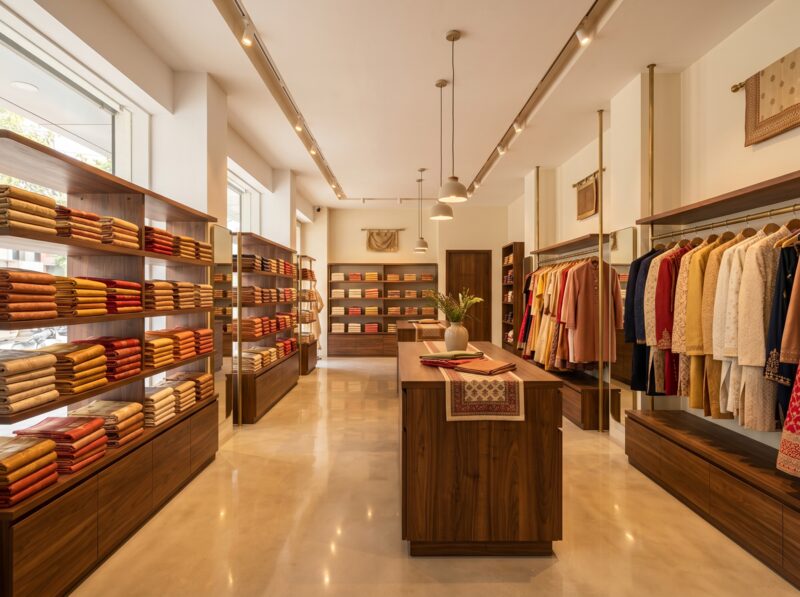 Retail Shop Interiors designed and built by ARK Civil and Interiors